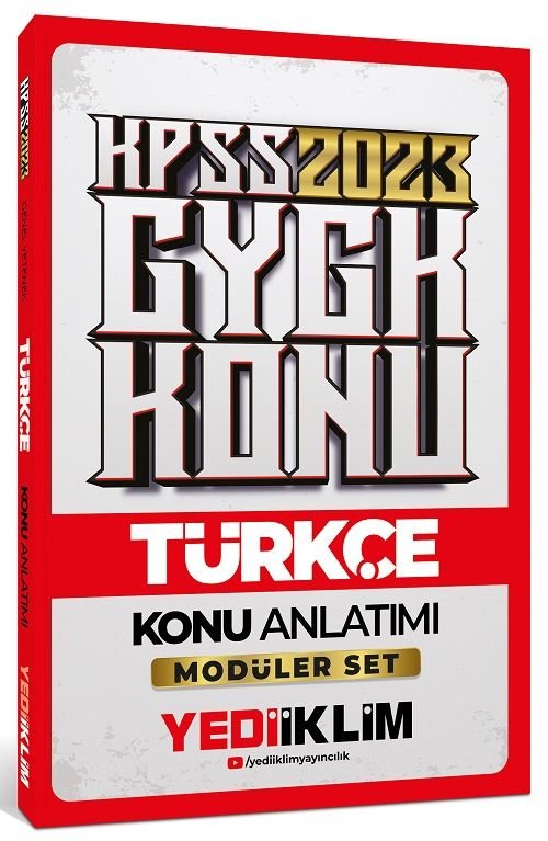 Yediiklim 2023 KPSS Türkçe Konu Anlatımı (Modüler Set İçerisindeki) Yediiklim Yayınları Yediiklim 2023 KPSS Türkçe Konu Anlatımı (Modüler Set İçerisindeki) Yediiklim Yayınları