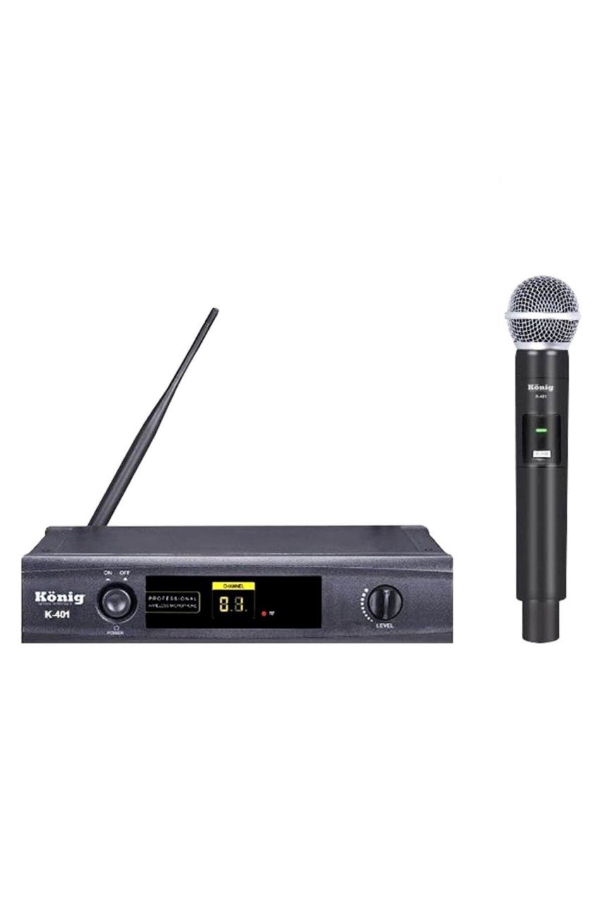 König K-401E Dijital UHF Tek EL Telsiz Kablosuz Mikrofon König K-401E Dijital UHF Tek EL Telsiz Kablosuz Mikrofon