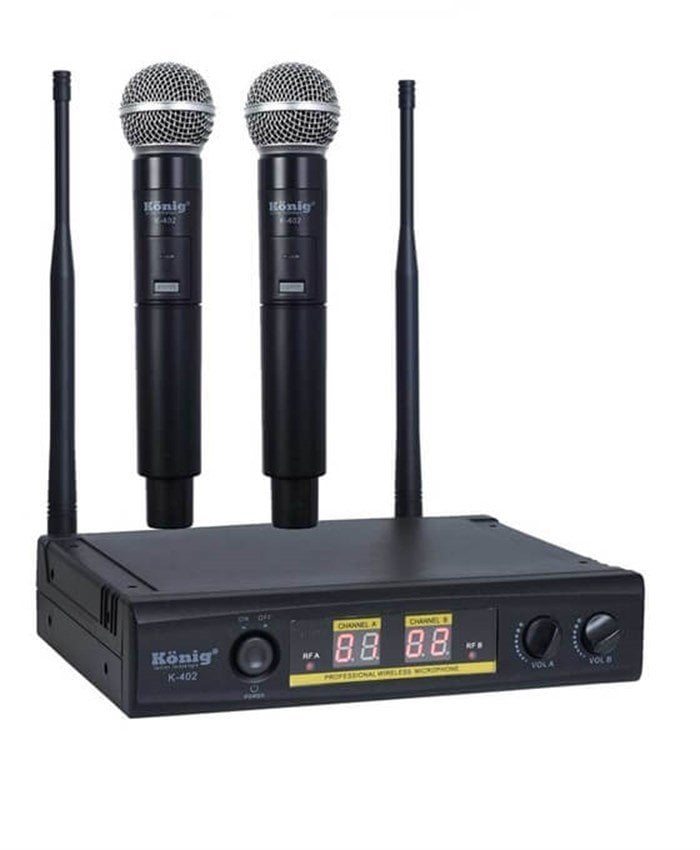 König K-402 Dijital UHF Çift EL Telsiz Kablosuz Mikrofon