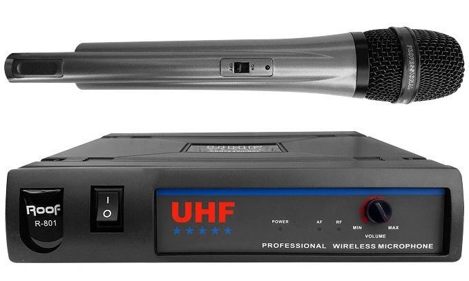 Roof R-801 Dijital UHF Tek EL Telsiz Kablosuz Mikrofon