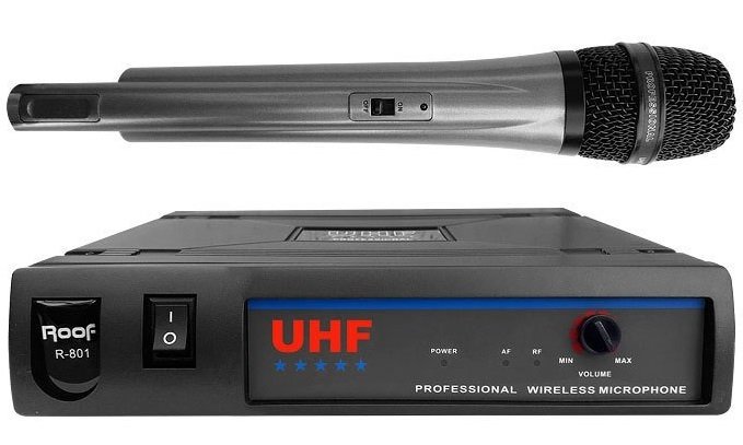 Roof R-801 Dijital UHF Tek EL Telsiz Kablosuz Mikrofon Roof R-801 Dijital UHF Tek EL Telsiz Kablosuz Mikrofon