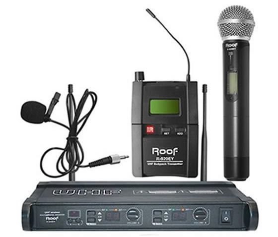 Roof R-920EY Dijital Tek EL ve Yaka Telsiz Kablosuz Mikrofon Roof R-920EY Dijital Tek EL ve Yaka Telsiz Kablosuz Mikrofon