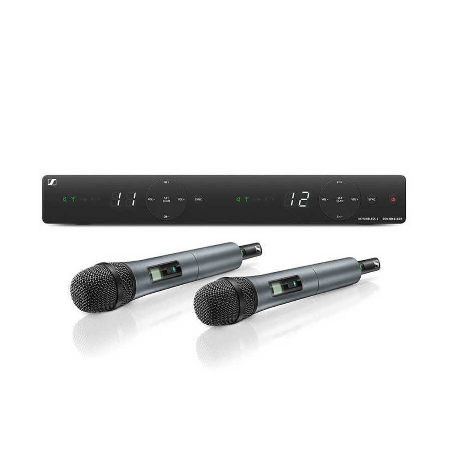 Sennheiser XSW 1-835 DUAL-A Çiftli Kablosuz Vokal Mikrofonu Sennheiser XSW 1-835 DUAL-A Çiftli Kablosuz Vokal Mikrofonu