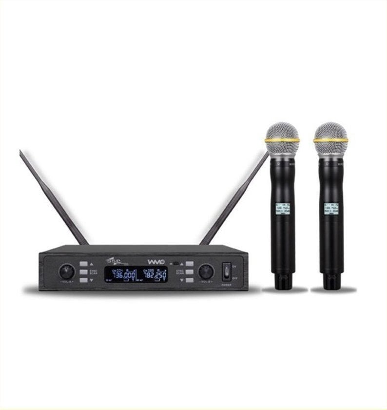 SSP WM80233 Dijital Çift EL Telsiz Kablosuz Mikrofon