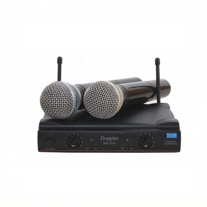 Doppler DM152 Dijital UHF Çift El Kablosuz Telsiz Mikrofon Doppler DM152 Dijital UHF Çift El Kablosuz Telsiz Mikrofon