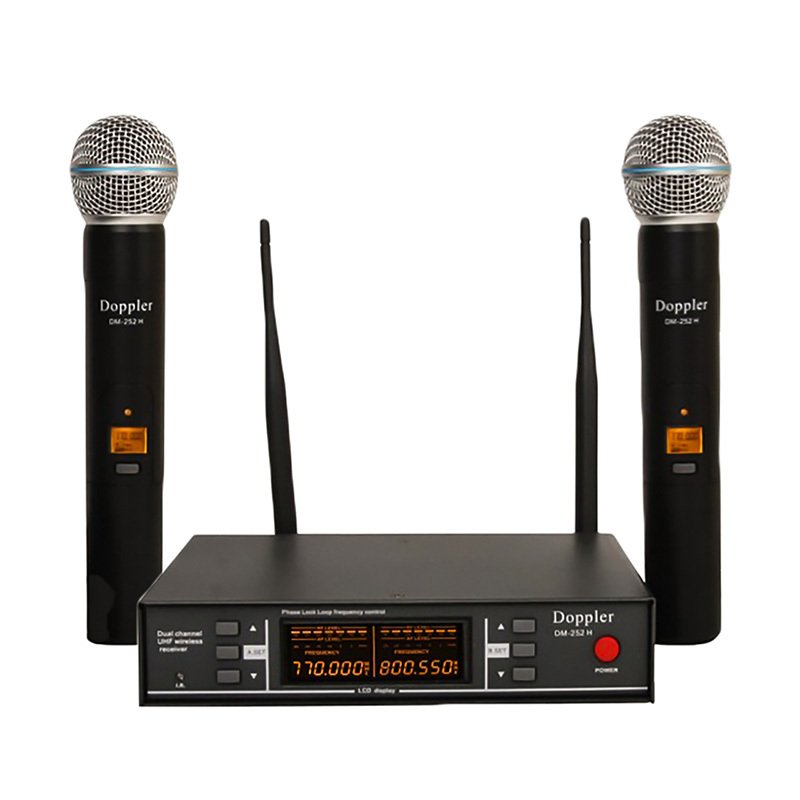 Doppler DM252 Dijital UHF Çift EL Telsiz Kablosuz Mikrofon