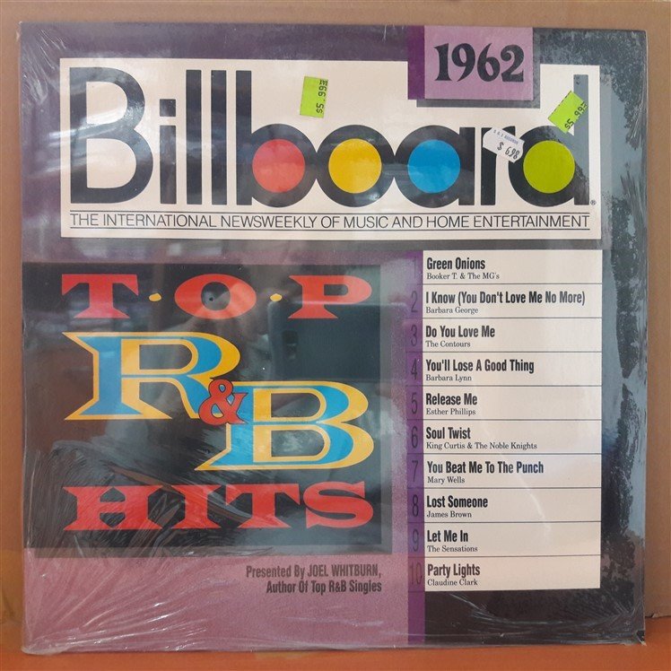 BILLBOARD TOP R&B HITS 1962 (1989) - LP DÖNEM BASKISI SIFIR PLAK