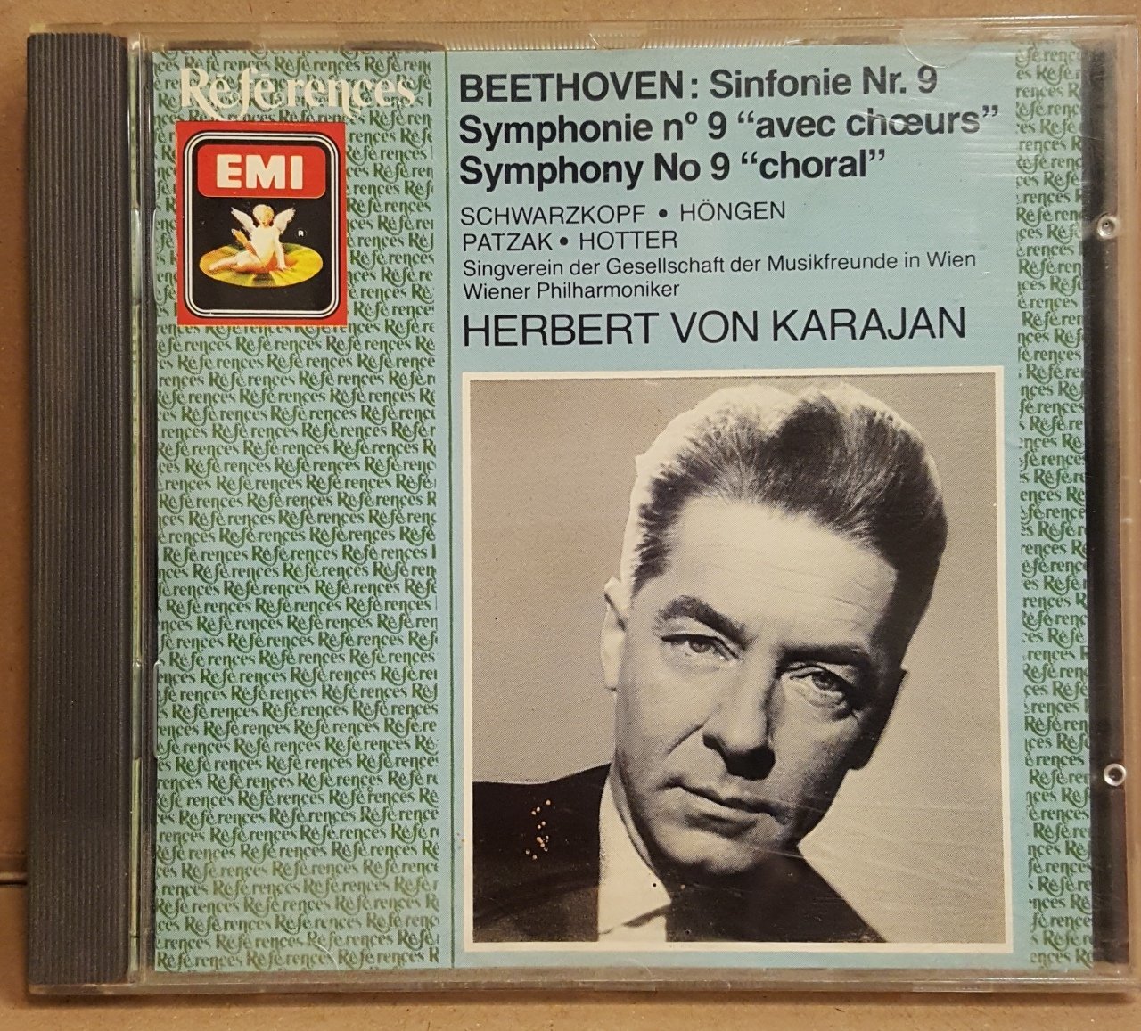 BEETHOVEN: SYMPHONY NO.9 SCHWARZKOPF, WIENER PHILHARMONIKER, HERBERT ...