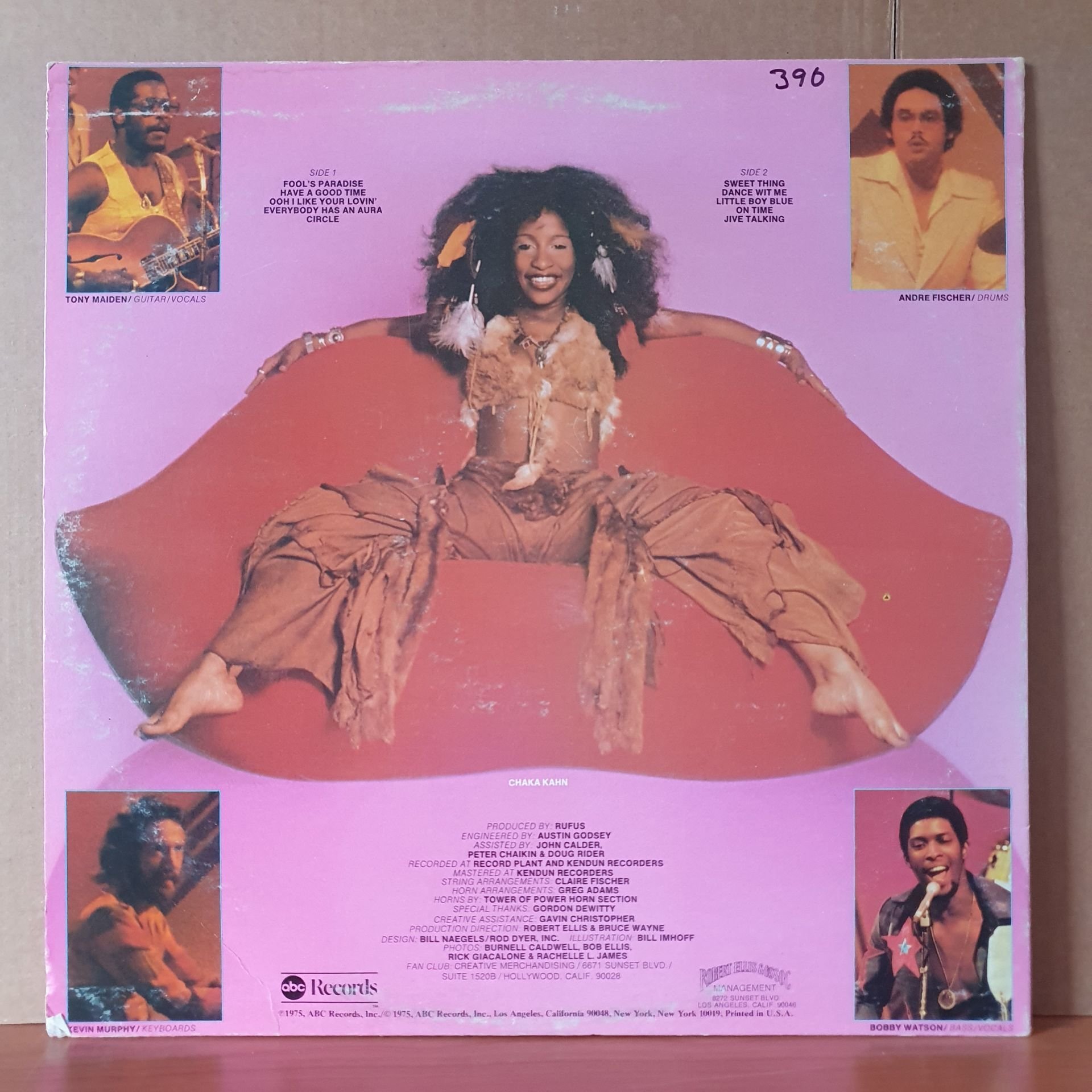 Rufus Featuring Chaka Khan Rufus Featuring Chaka Khan 1975 Lp 2 El Plak