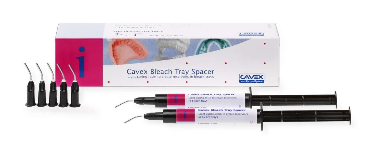 Bleach Tray Spacer Block Out Meteryal CAVEX Diş ve Diş Eti Tedavisi