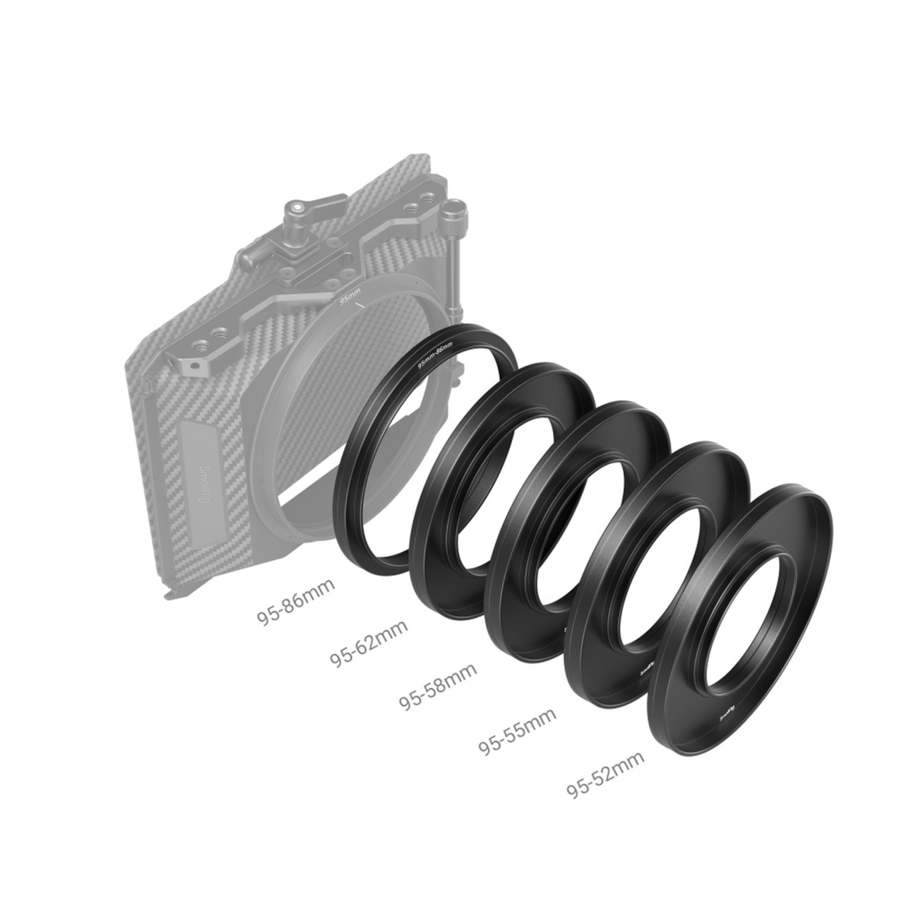 SmallRig Adaptör Halkaları Kiti (Φ52/55/58/62/86-95mm) 3383                                                        