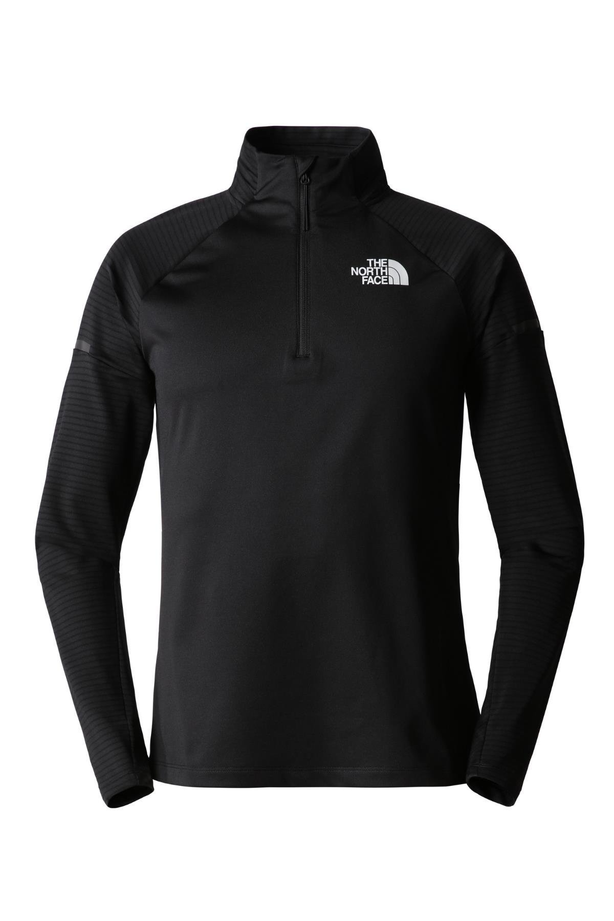 The North Face MA LAB Fleece LS Lıte Yarım Femuarlı Sweatshirt Erkek Siyah