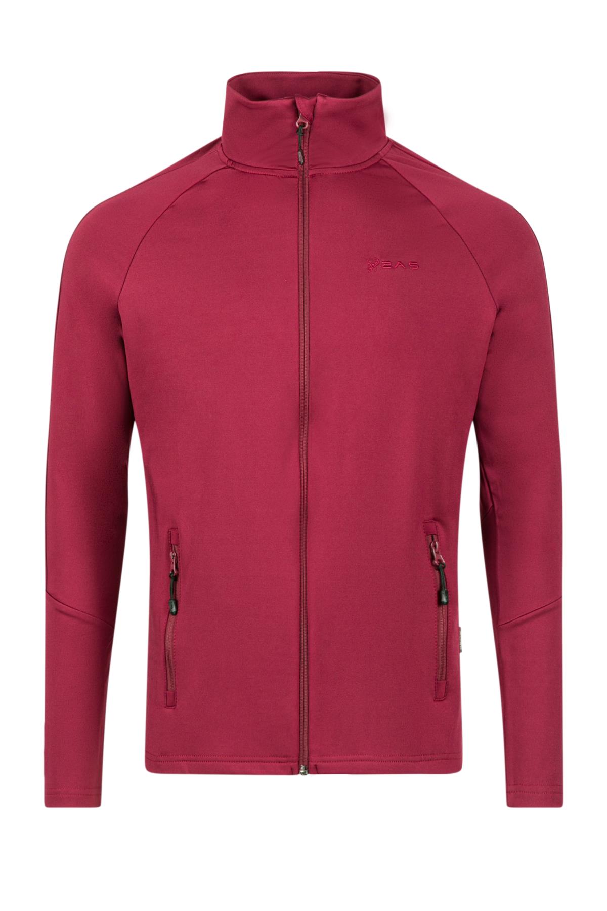 2AS Menza Tam Fermuarli Kadın Sweatshirt Bordo