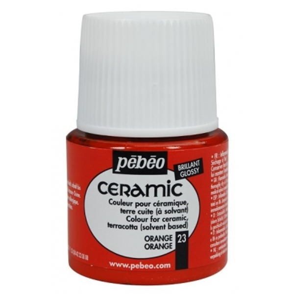 Pebeo Cam Ceramic Seramik Boyası 23 Orange-Turuncu 45ML. Pebeo Cam Ceramic Seramik Boyası 23 Orange-Turuncu 45ML.