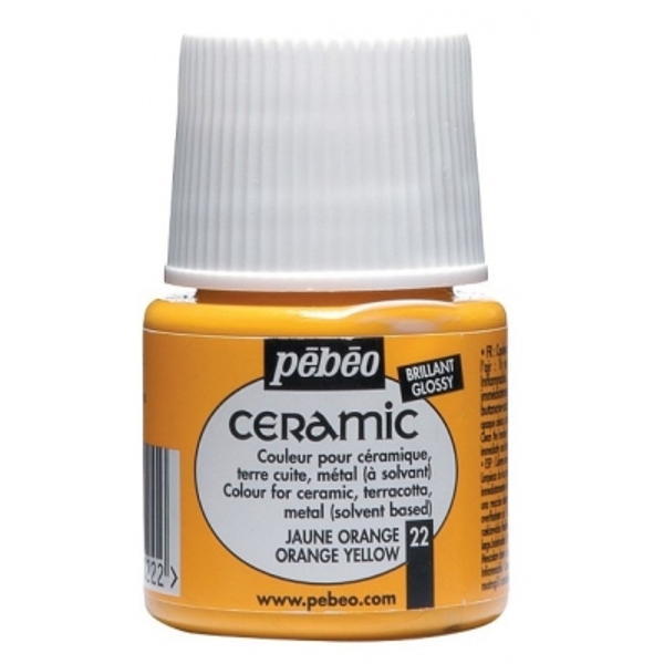 Pebeo Cam Ceramic Seramik Boyası 22 Orange Yellow-Turuncu Sarısı 45ML. Pebeo Cam Ceramic Seramik Boyası 22 Orange Yellow-Turuncu Sarısı 45ML.