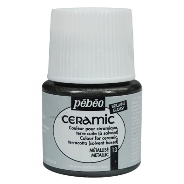 Pebeo Cam Ceramic Seramik Boyası 13 Metallic-Metalik 45ML.