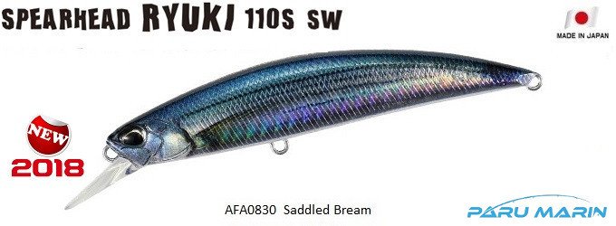 Spearhead Ryuki Minnow Lure 110S SW / Clear Blue Back (DHN0172)