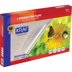 KRAF LAMINASYON FILMI PARLAK A3 100MIC 100LU(2131)