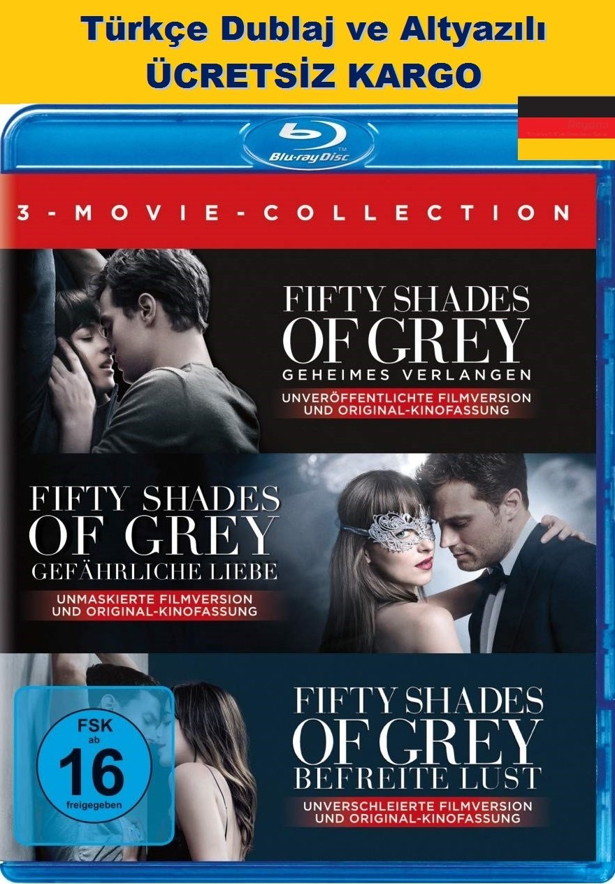 Fifty Shades of Grey - 3-Movie Collection Elli Tonu Üçlemesi Blu-Ray - Where To Watch 50 Shades Of Grey 3