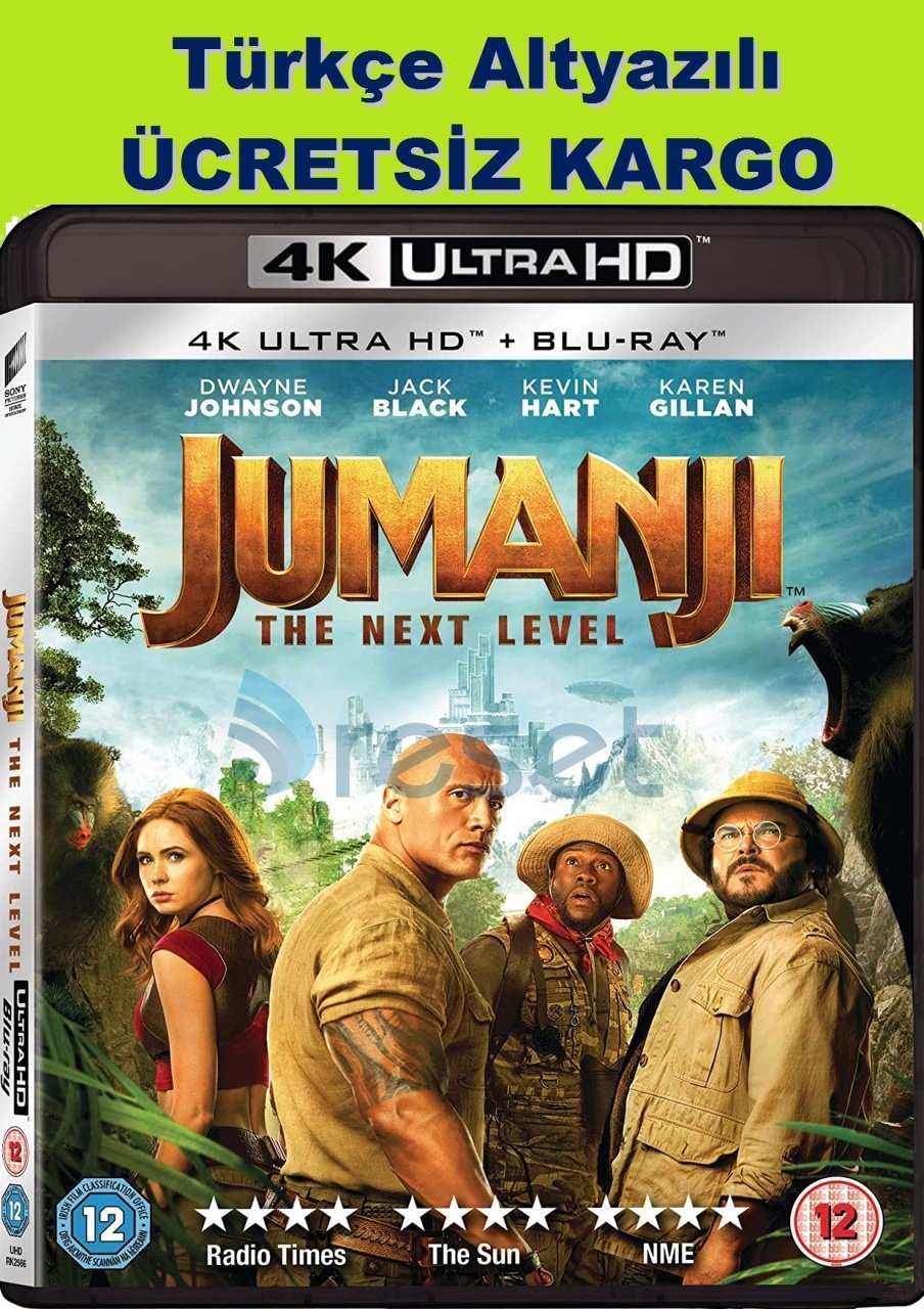 Jumanji The Next Level - Jumanji Yeni Seviye Blu-Ray 4K Ultra HD+Blu ...