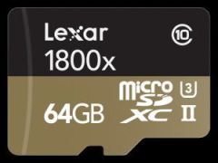 Lexar 64GB UHS-II 1800x microSDHC/SDCX Hafıza Kartı