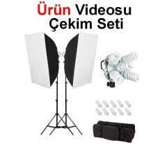 Ürün videosu Çekim Seti Star 2'li Sürekli Işık Seti 5'li Duylu ( Softboxli )