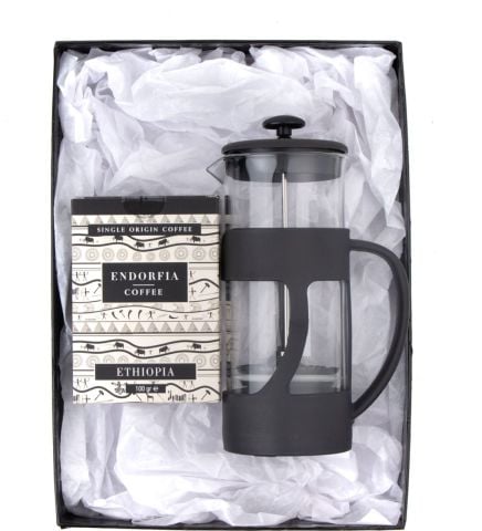 500 Ml French Press ve 100 gr Etiyopya Kahve