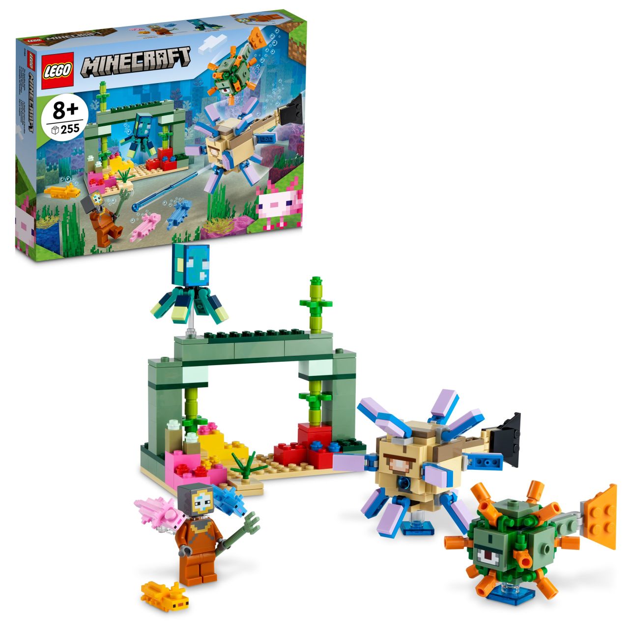 LEGO® Minecraft® Gardiyan Savaşı 21180 – Macera Oyunlarını Seven Çocuklar İçin Yaratıcı Oyuncak Yapım Seti (255 Parça) LEGO® Minecraft® Gardiyan Savaşı 21180 – Macera Oyunlarını Seven Çocuklar İçin Yaratıcı Oyuncak Yapım Seti (255 Parça)