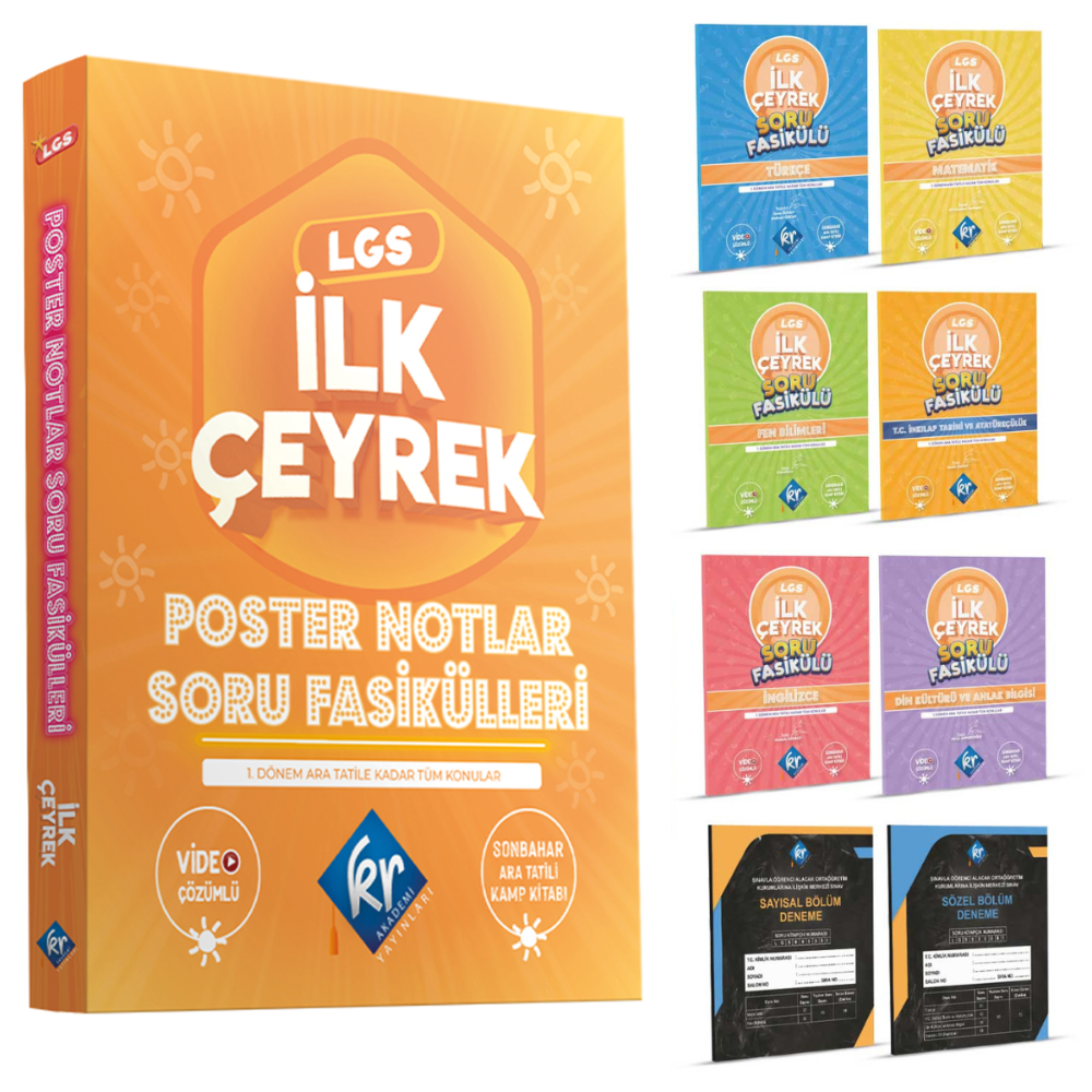 Lgs Poster Notlar Soru Fasikülleri İlk Çeyrek Kr Akademi | Akm Kitap