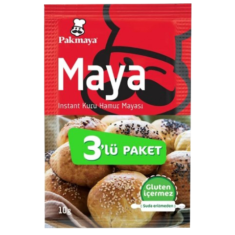 Pakmaya Instant Kuru Hamur Mayası 3 lü 10 Gr