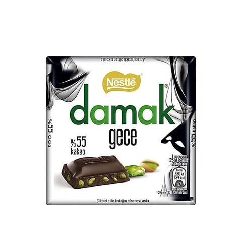 Nestle Damak Kare Gece Bitter Çikolata 60 Gr