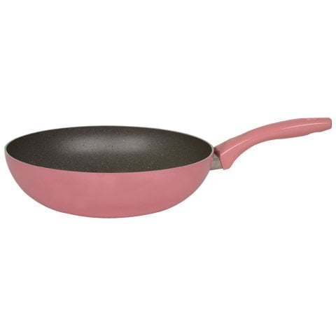 Mehtap Rosa Granit Desenli Wok Tava 28 Cm