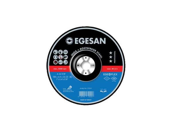 EGESAN 180X6.0 T27 İNOX TAŞLAMA TAŞI PRO