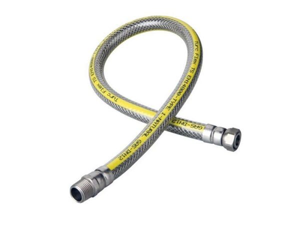 Doğalgaz Fırın Ocak Soba Bağlantı Hortumu 1/2-1/2-90 cm