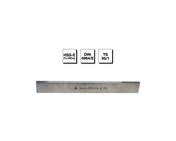 HSS - E (-Co) DIN 4964/E Trapez Kesitli Torna Kalemi - 3x12x160 mm