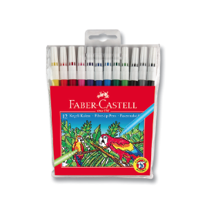 Faber Castell Keçeli Kalem 12 Renk Yıkanabilir