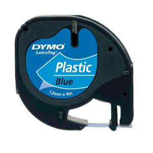 Dymo Letratag Şerit Plastik 12MMx4 MT Mavi