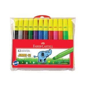 Faber Castell Jumbi 42 Neon Keçeli Kalem 12 Renk