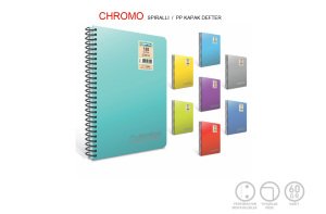 Gıpta Chromo A4 120 yp Çizgili Spiralli Pp Kapak Defter