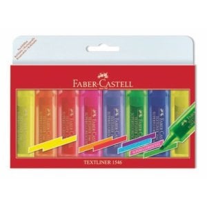 Faber Castell Şeffaf Gövde Fosforlu Kalem Seti 1546 6+2