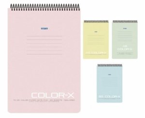 Gıpta Color-X Pastel Spiralli Not Defteri A6 Çizgili PP Kapak