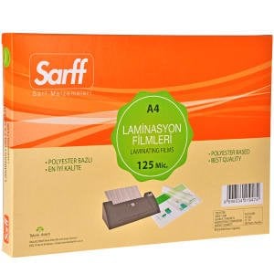 Sarff A4 Laminasyon Filmi 125 mic 100'lü