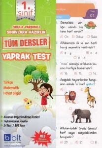 Bulut Yayınları 1. sınıf yaprak test