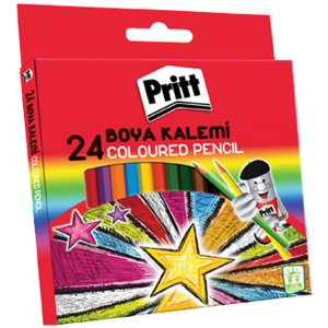 Pritt Kuru Boya Karton Kutu Tam Boy 24 Renk