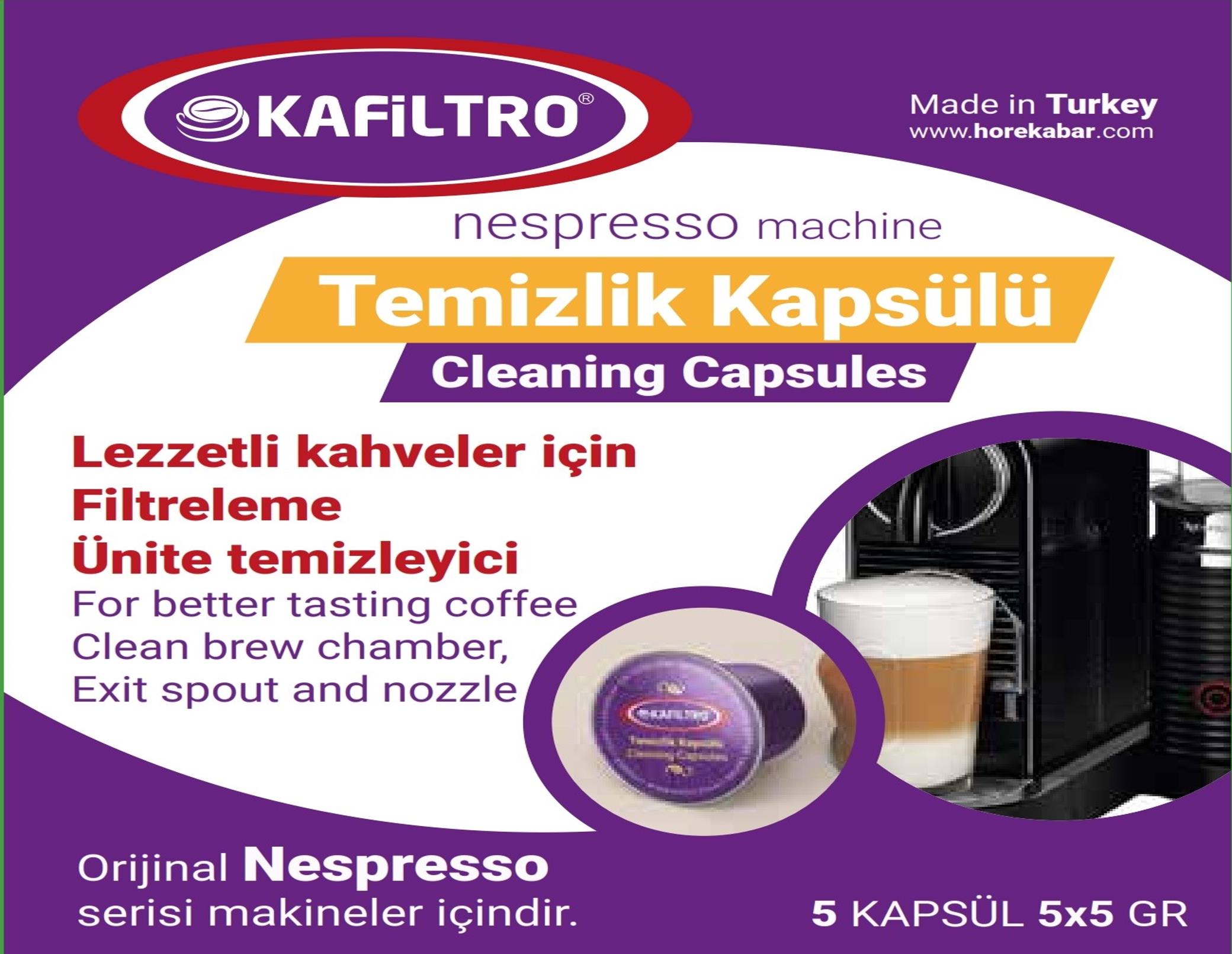 Kafiltro Nespresso Makinesi Temizleme Kapsülü