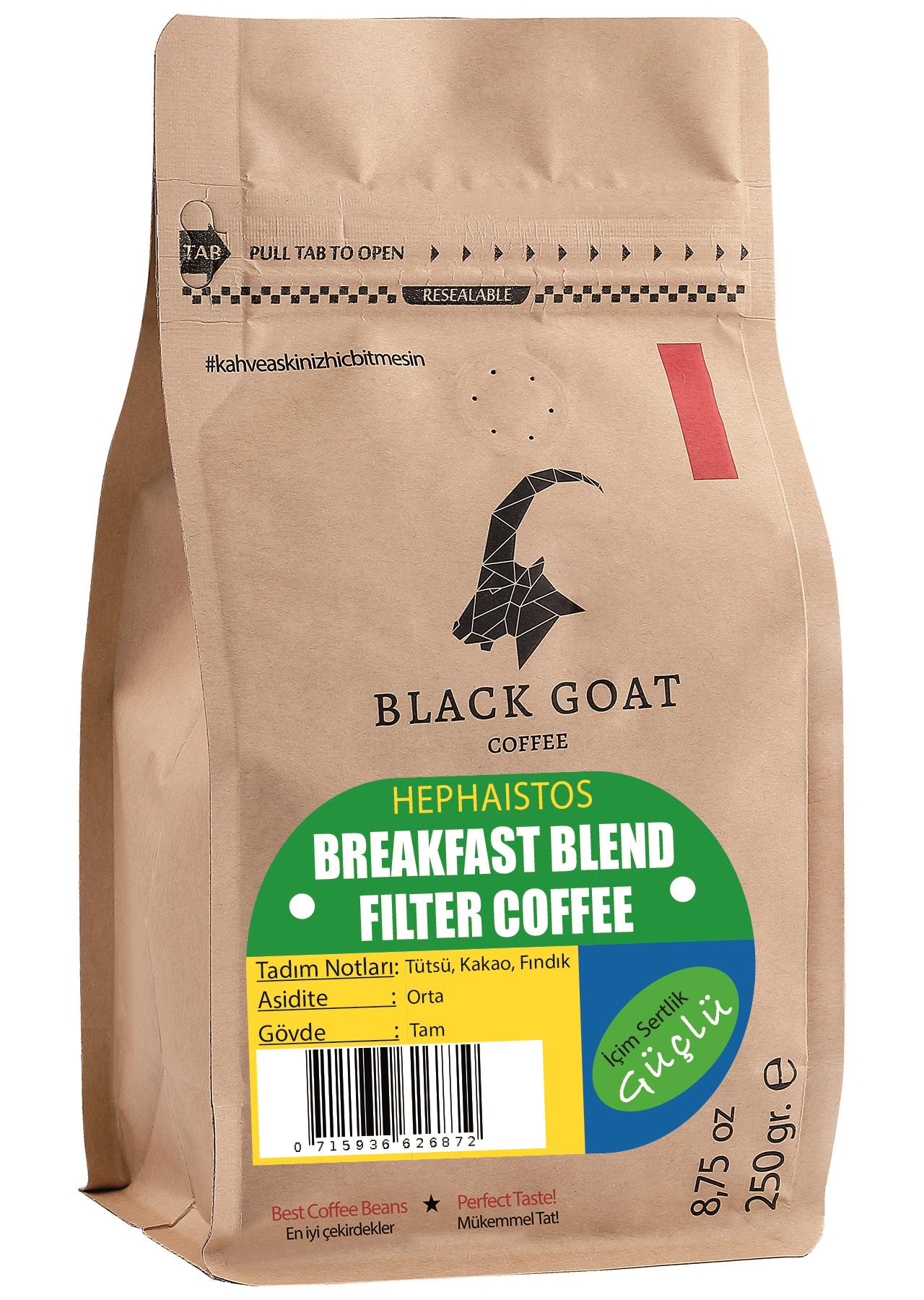 Black Goat Breakfast Blend - Yöresel Çekirdek Filtre Kahve Hephaistos