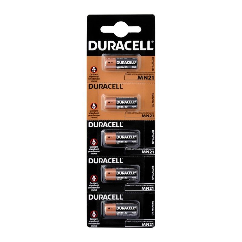 Duracell MN21, A23, 23A 12V Kumanda Pili 5li 35503107