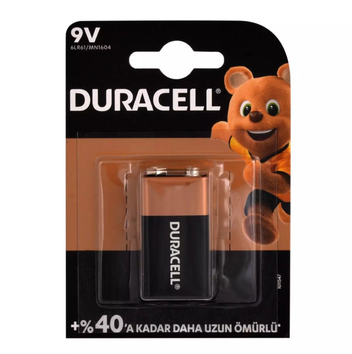 Duracell 9V Pil Alkalin 1li 35503012