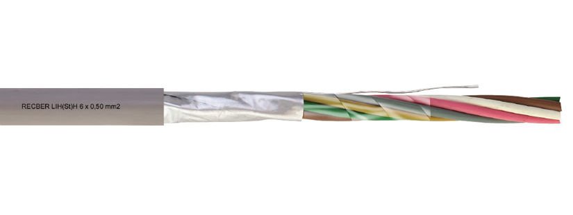 Reçber LIY(St)Y 6x0,22mm2 + 0,22mm2 Sinyal Ve Kontrol Kablosu - 100 Metre Fiyatı