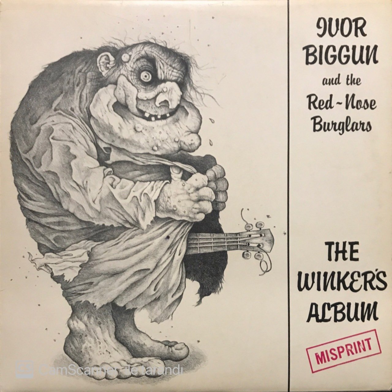 Ivor Biggun And The Red Nosed Burglars The Winkers Album Lp Plak